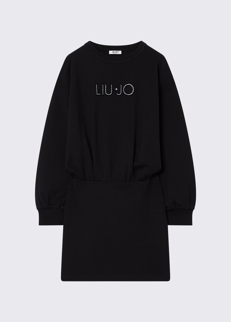 Short dress in punto milano black Liu Jo - medium