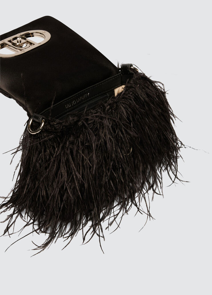 Small LaPuffy bag with feathered detailing black Liu Jo - large image number 6 Small LaPuffy bag with feathered detailing black Liu Jo - large image number 6
