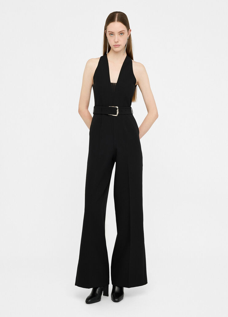 Eleganter Jumpsuit mit Gürtel Schwarz Liu Jo - medium Eleganter Jumpsuit mit Gürtel Schwarz Liu Jo - medium