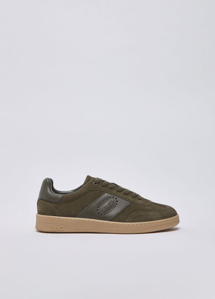 Herren-Sneaker aus Wildleder Moosgr&uuml;n Liu Jo - medium
