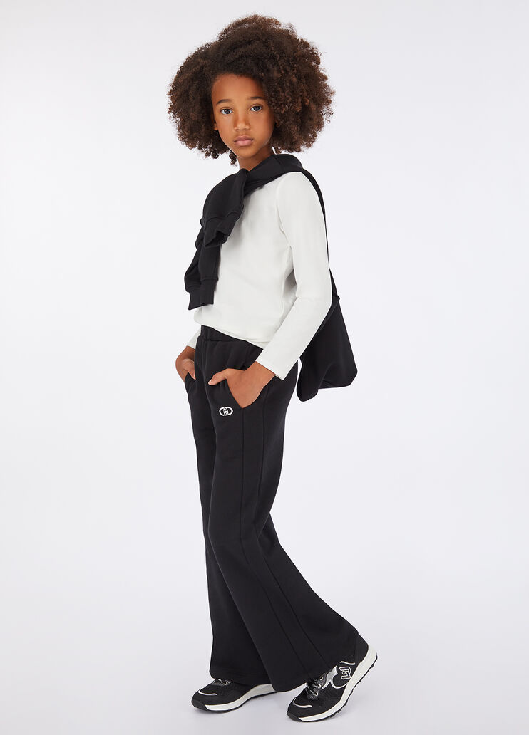 Pantalon en molleton de coton noir Liu Jo - medium Pantalon en molleton de coton noir Liu Jo - medium
