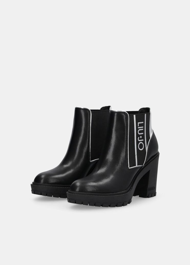 Кожаные полусапоги с логотипом черный Liu Jo - large image number 2