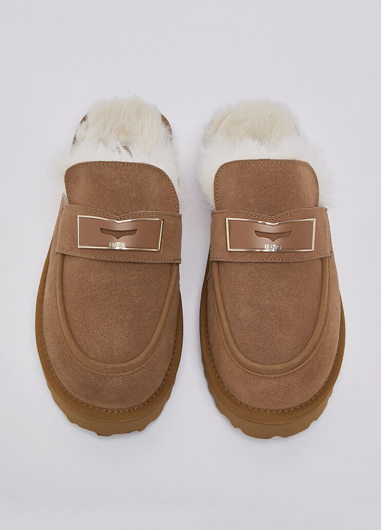 Clogs aus Veloursleder Cognac Liu Jo - medium
