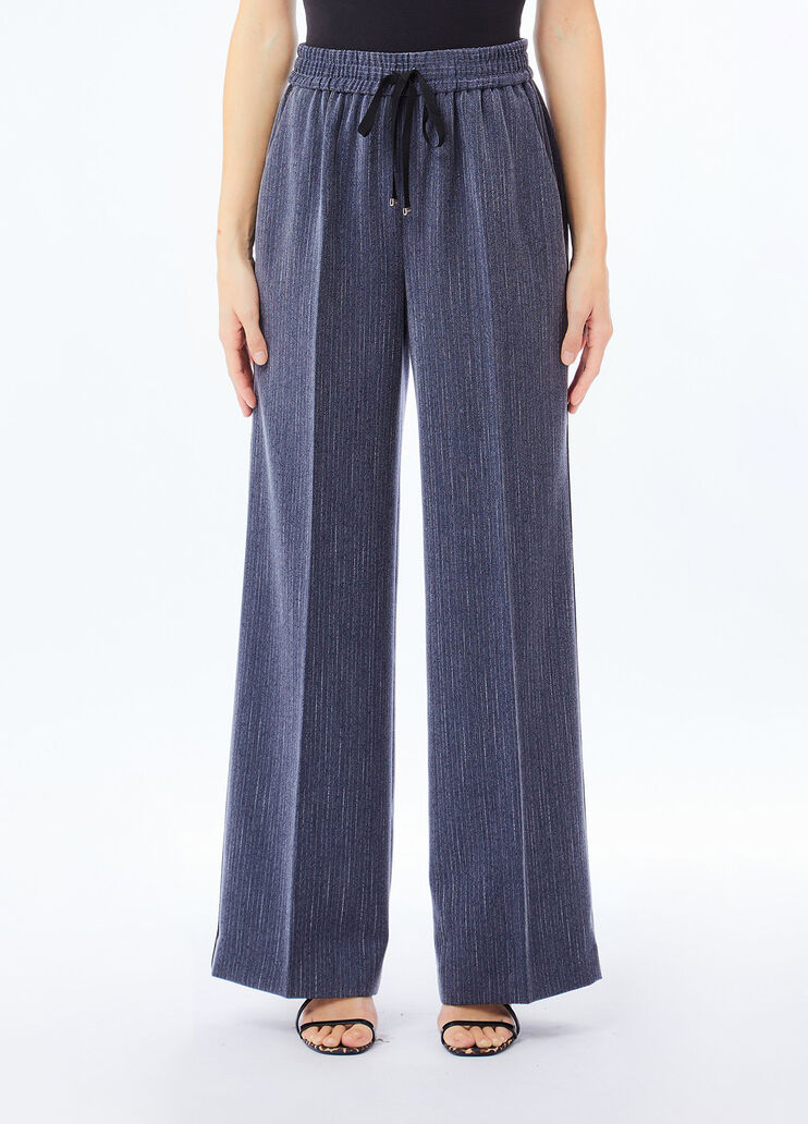 Pinstripe flannel trousers blue pinstripe Liu Jo - medium
