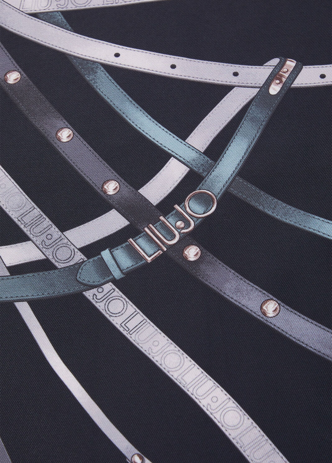 Small foulard with print light blue Liu Jo - large image number 3