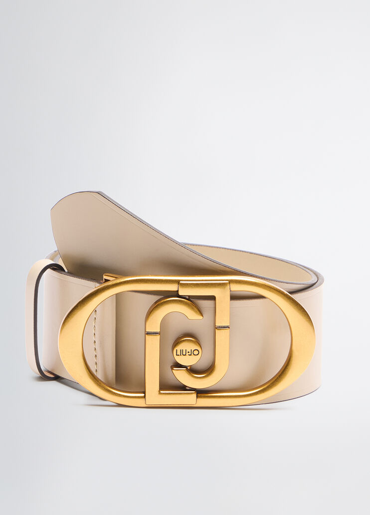 Leather bustier belt cream Liu Jo - large image number 1 Leather bustier belt cream Liu Jo - large image number 1