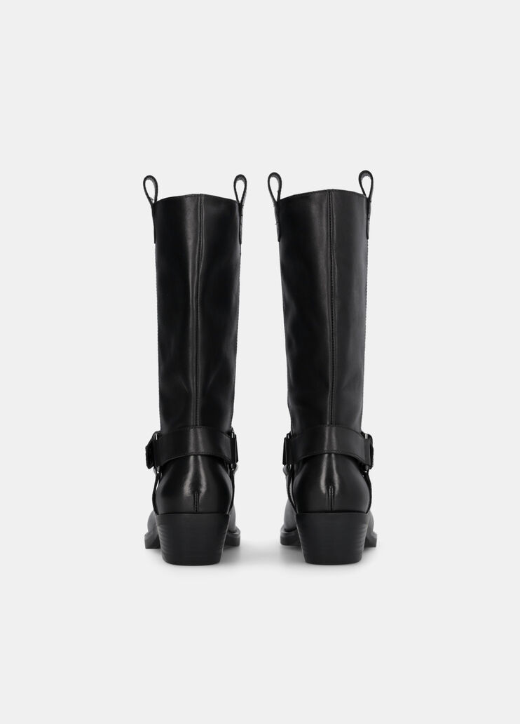 Leather Texan boots black Liu Jo - large image number 7