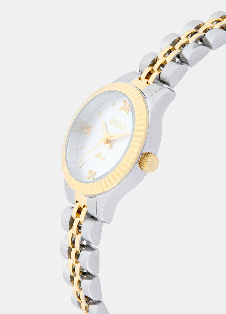Montre en acier argent et or Liu Jo - medium