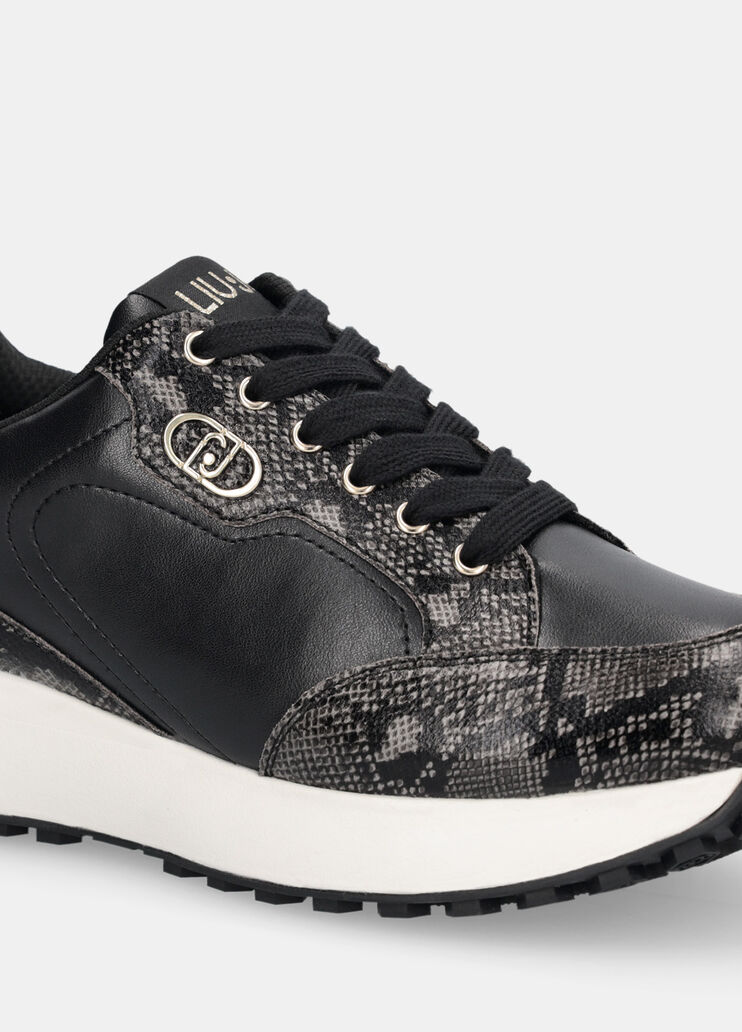 Sneaker mit Python-Print Schwarz Liu Jo - large image number 6 Sneaker mit Python-Print Schwarz Liu Jo - large image number 6