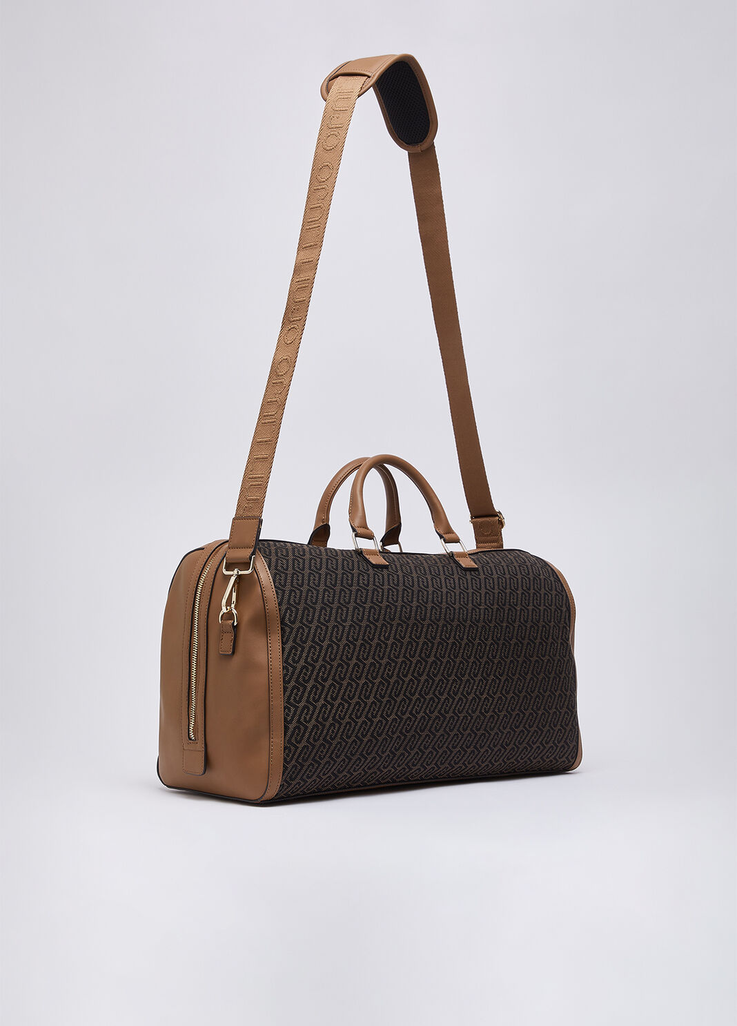 Jacquard Travel Duffel Bag dark brown Liu Jo - large image number 3