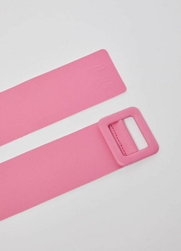 Coated fabric belt pink Liu Jo - large image number 1