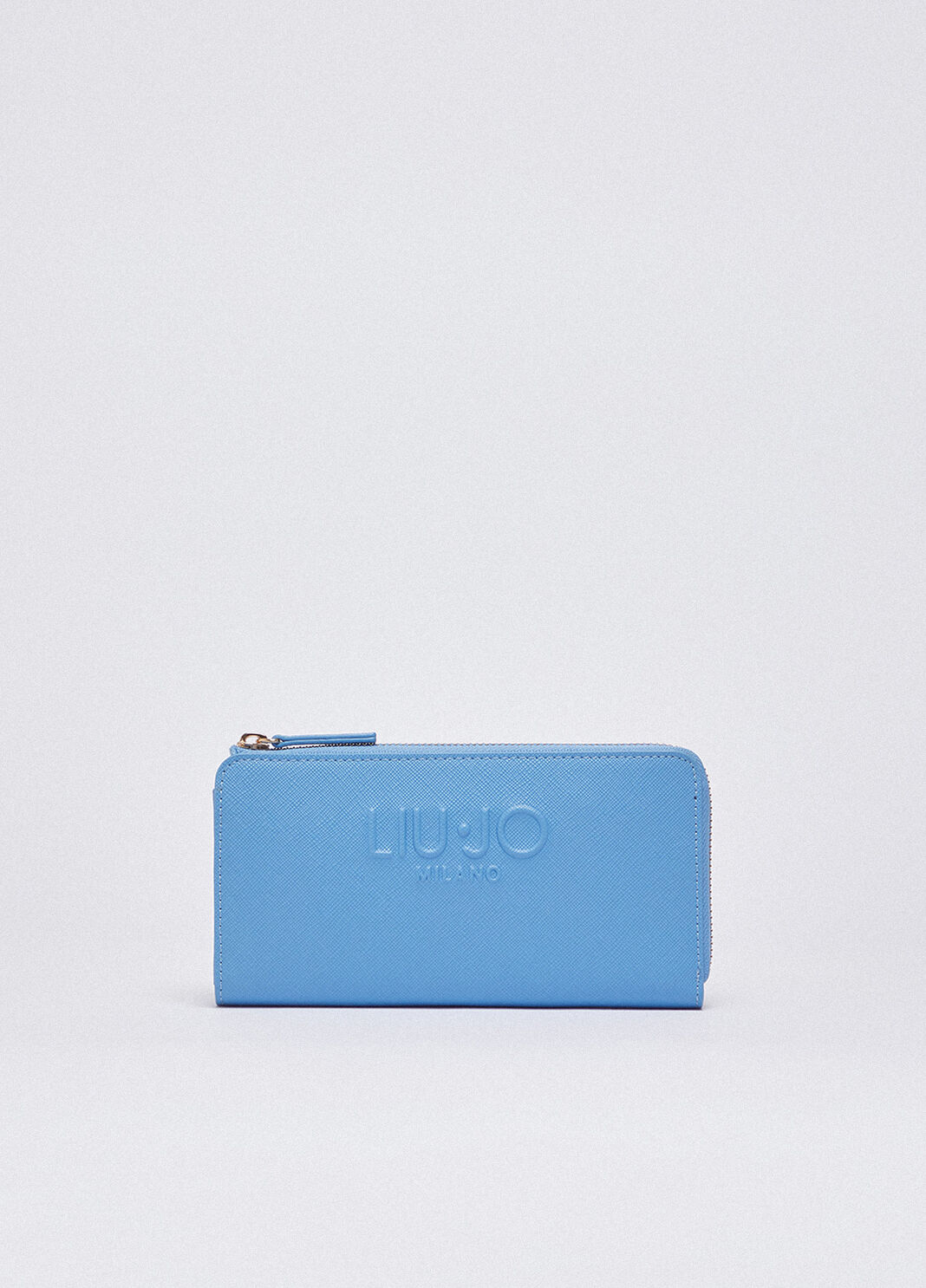 Large purse with zip light blue Liu Jo - large image number 0