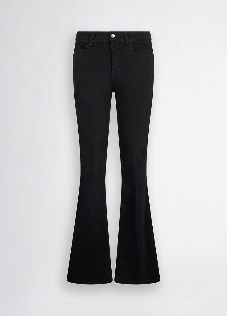 Black bell-bottom jeans black denim Liu Jo - large image number 6 Black bell-bottom jeans black denim Liu Jo - large image number 6