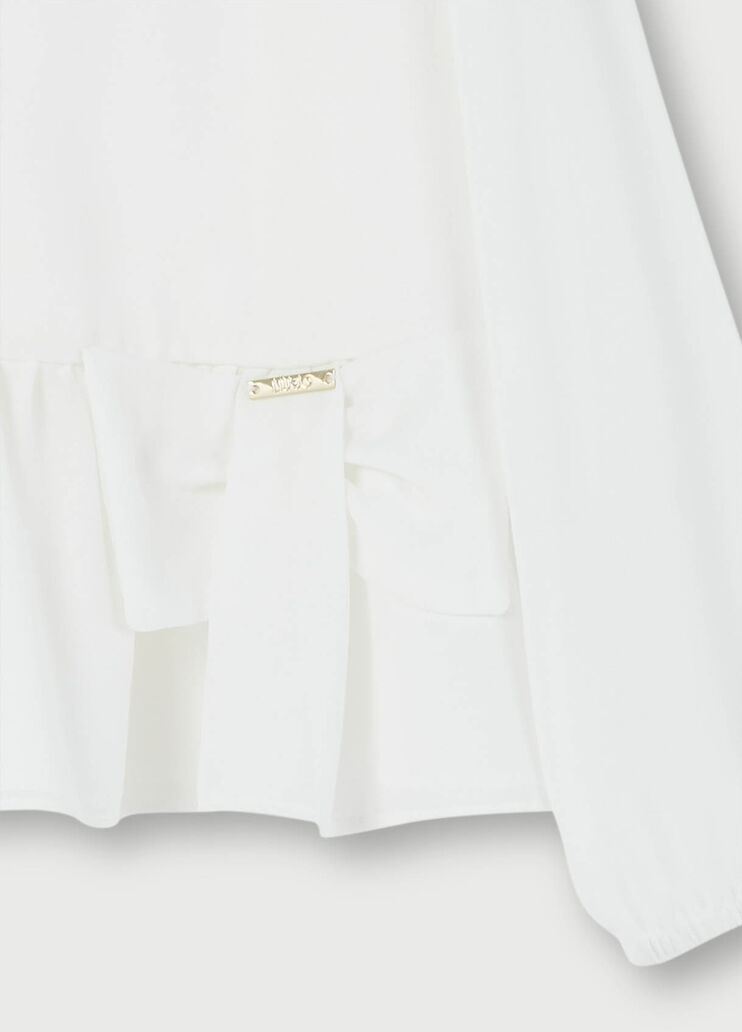 Top with flounces White Liu Jo - large image number 2