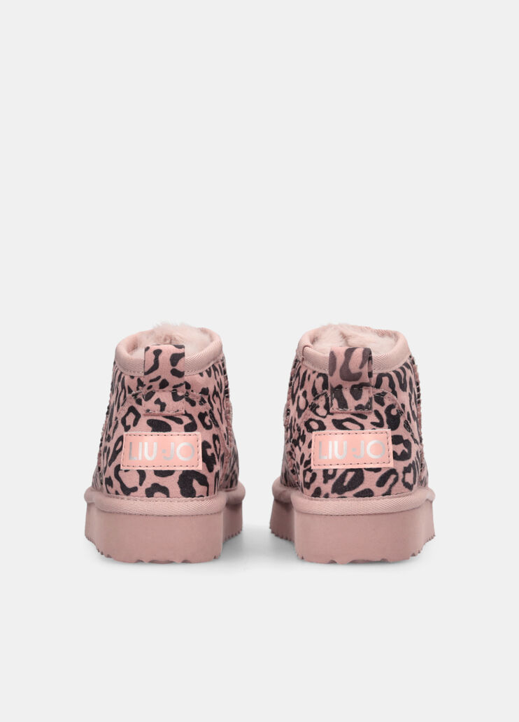Warm animal-print ankle boots nude Liu Jo - large image number 6 Warm animal-print ankle boots nude Liu Jo - large image number 6