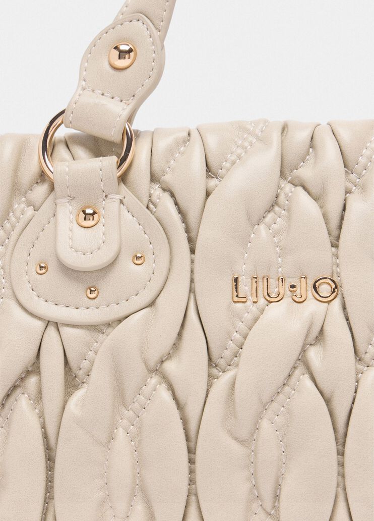 Sac petit format matelassé  blanc Liu Jo - large image number 4