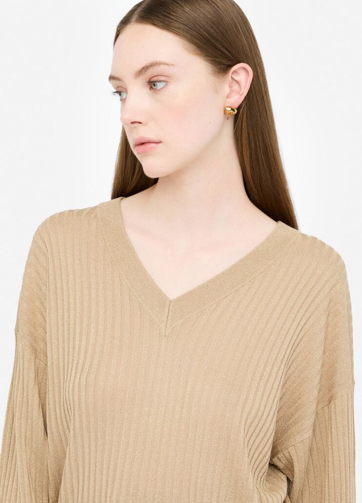 V-neck jumper gold Liu Jo - medium V-neck jumper gold Liu Jo - medium