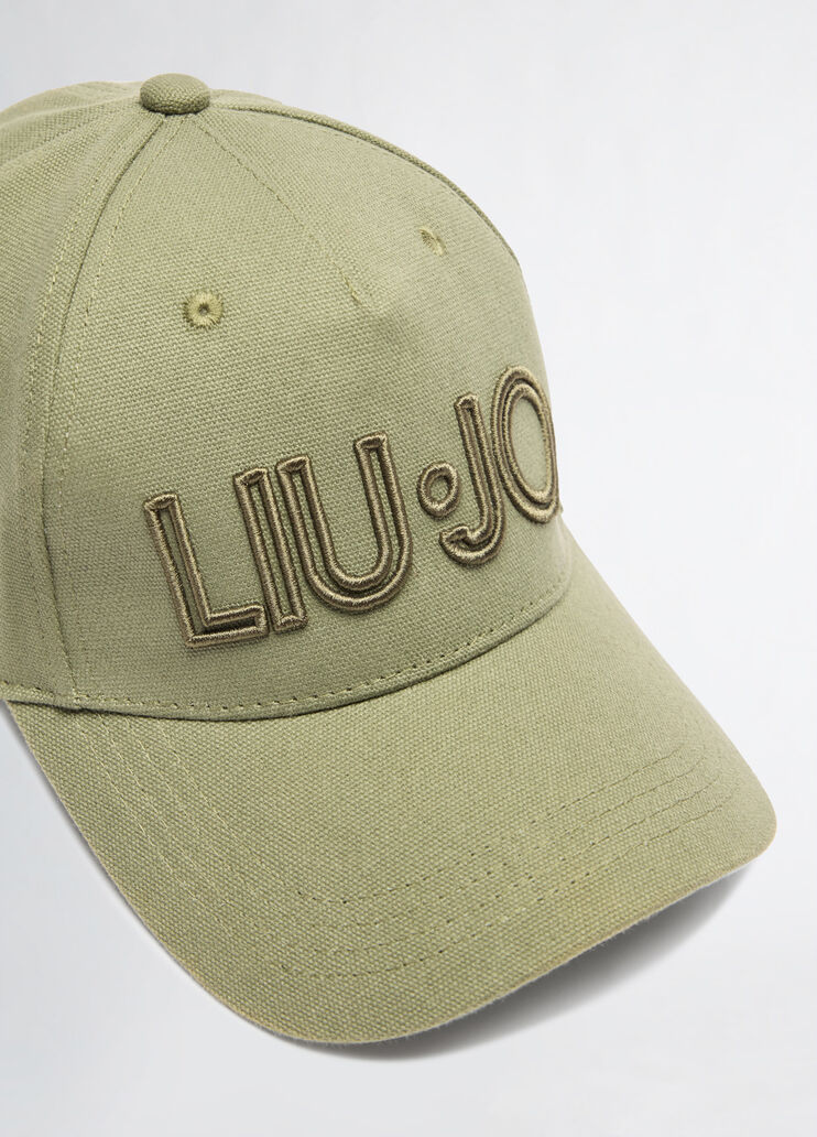 Baseball cap with logo khaki green Liu Jo - medium Baseball cap with logo khaki green Liu Jo - medium