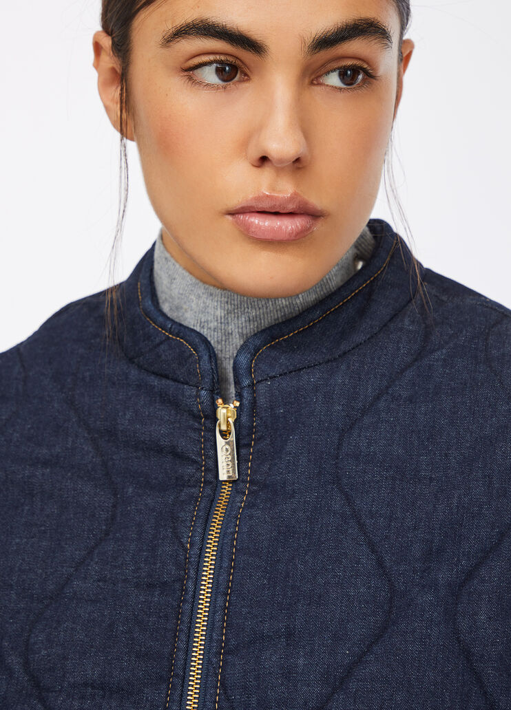 Bomber de denim acolchado denim azul oscuro Liu Jo - large image number 3