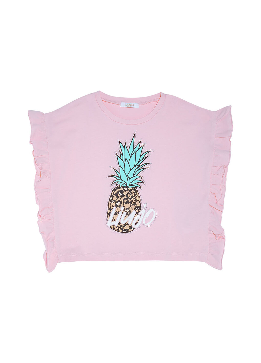 Eco-friendly T-shirt powder pink/pineapple Liu Jo - large image number 0