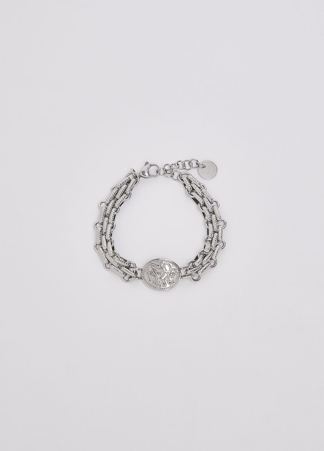 Bracelet with medal engraved silver Liu Jo - large image number 0