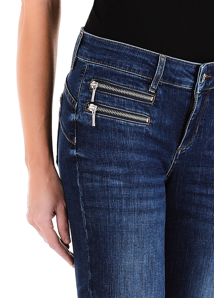 Vaqueros pitillo con cremallera denim azul Liu Jo - large image number 2 Vaqueros pitillo con cremallera denim azul Liu Jo - large image number 2