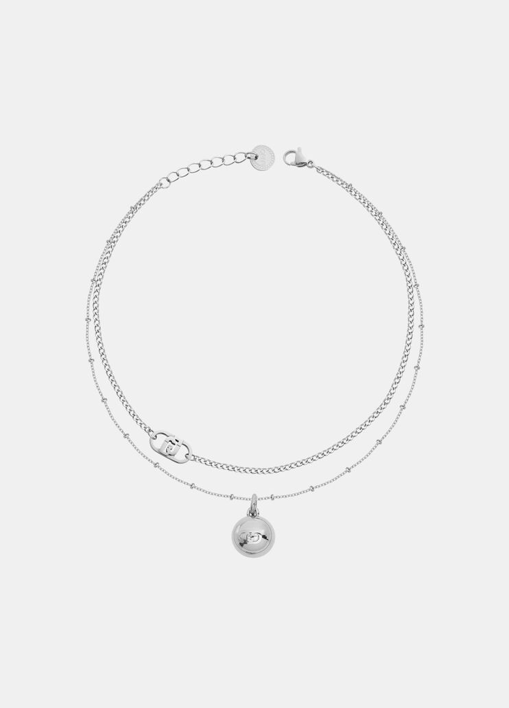 Multi-strand charm necklace silver Liu Jo - medium Multi-strand charm necklace silver Liu Jo - medium