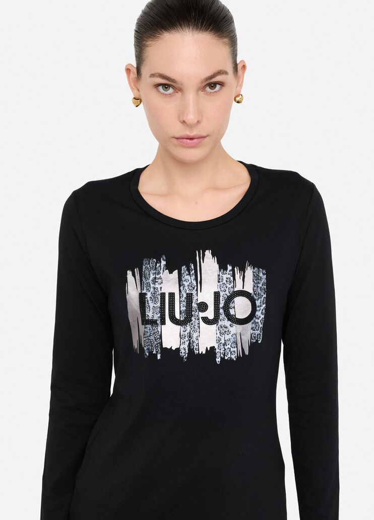 Long-sleeved T-shirt black Liu Jo - medium Long-sleeved T-shirt black Liu Jo - medium