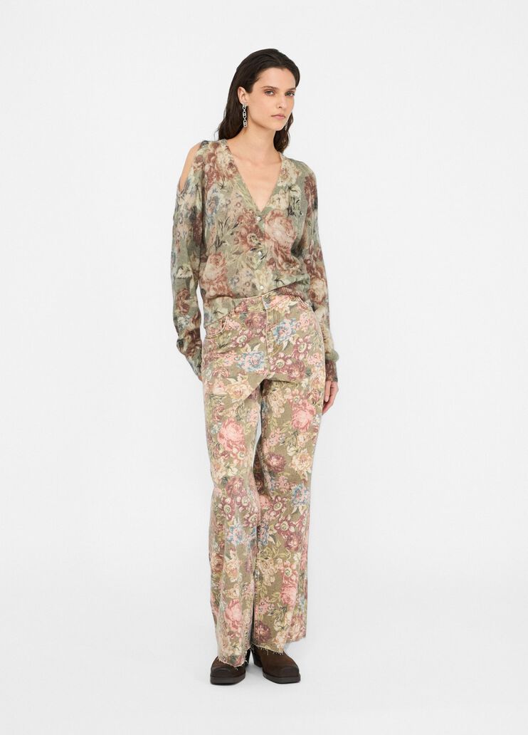 Alpaca and wool blend cardigan sanderson print Liu Jo - large image number 5 Alpaca and wool blend cardigan sanderson print Liu Jo - large image number 5