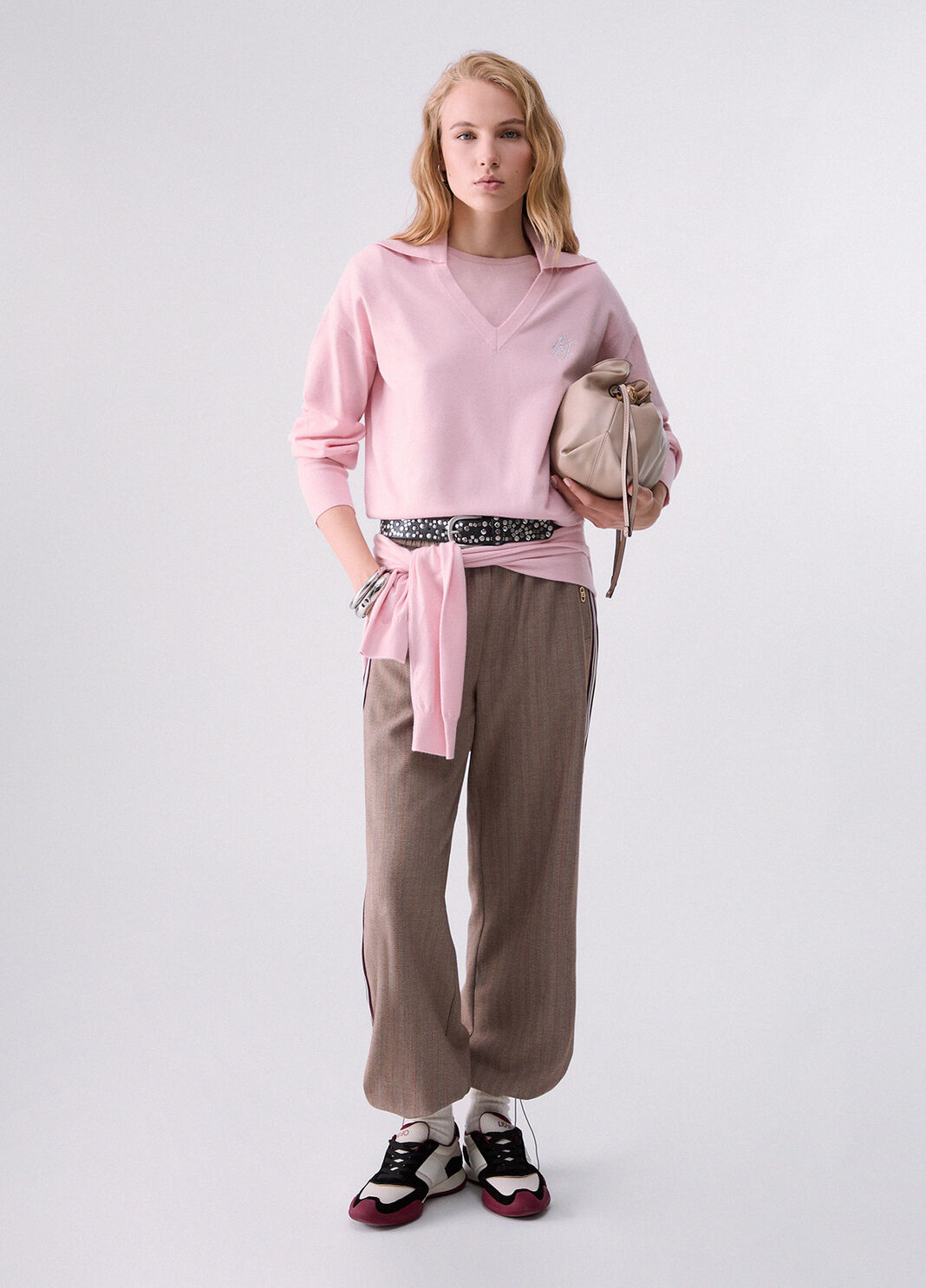 V-Neck Sweater pink Liu Jo - large image number 5