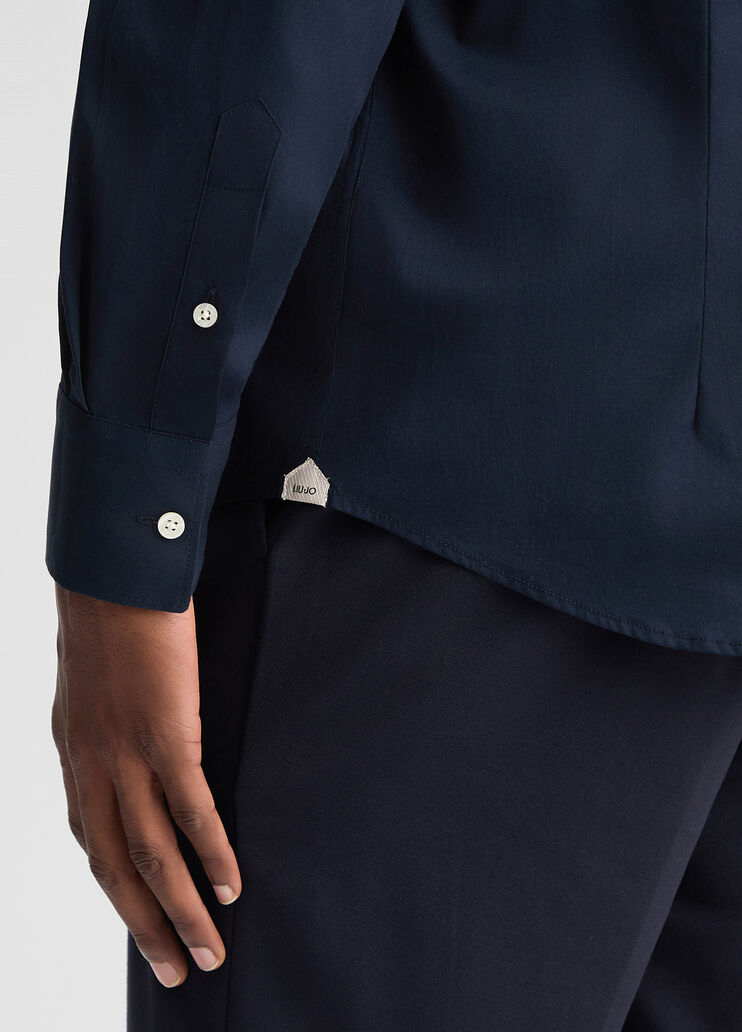 Blue slim-fit shirt dark blue Liu Jo - large image number 3 Blue slim-fit shirt dark blue Liu Jo - large image number 3