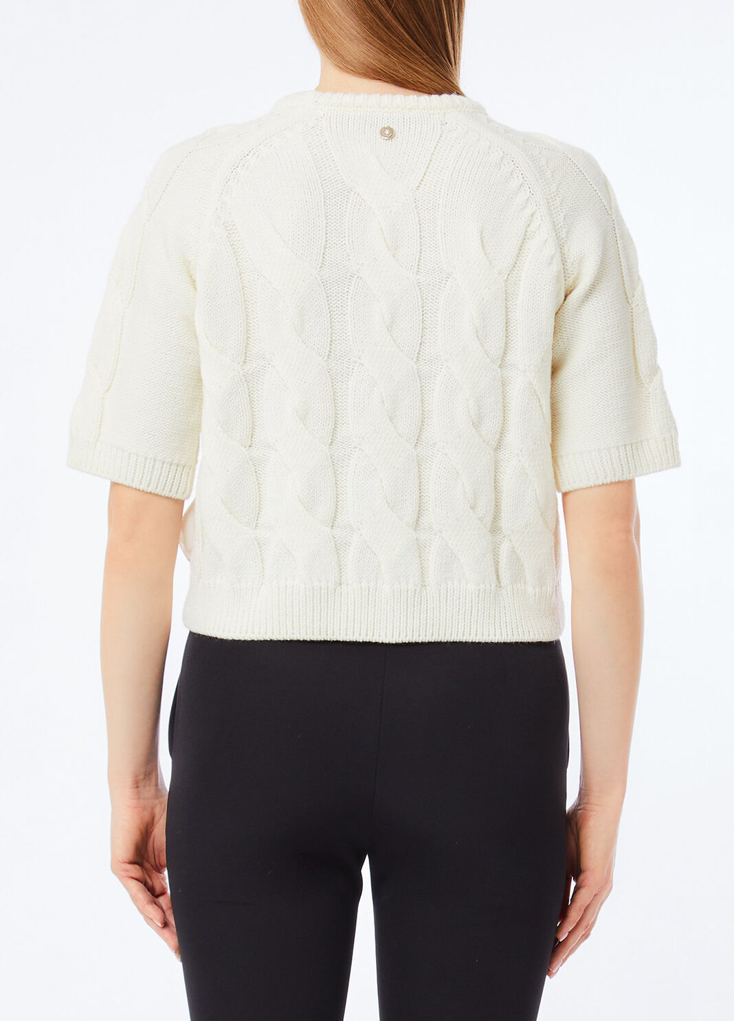 Jersey de lana de punto de ochos blanco Liu Jo - large image number 1