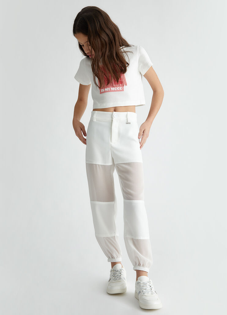 Crepe trousers white Liu Jo - medium Crepe trousers white Liu Jo - medium