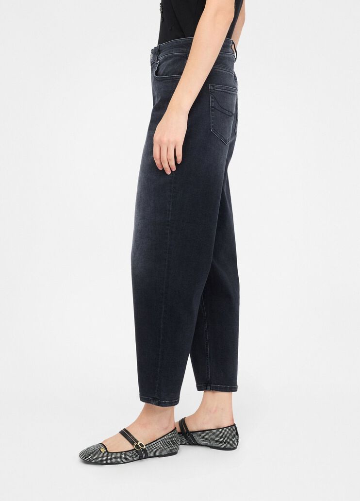 Carrot fit jeans black denim Liu Jo - large image number 3