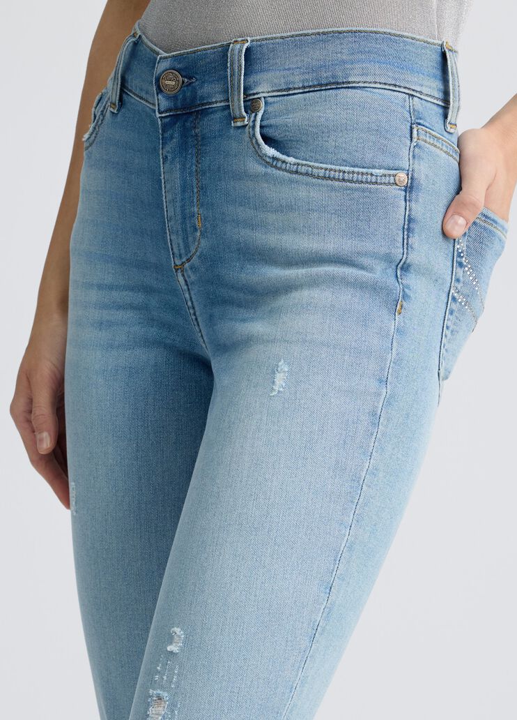 Slim cropped jeans light denim Liu Jo - large image number 4 Slim cropped jeans light denim Liu Jo - large image number 4