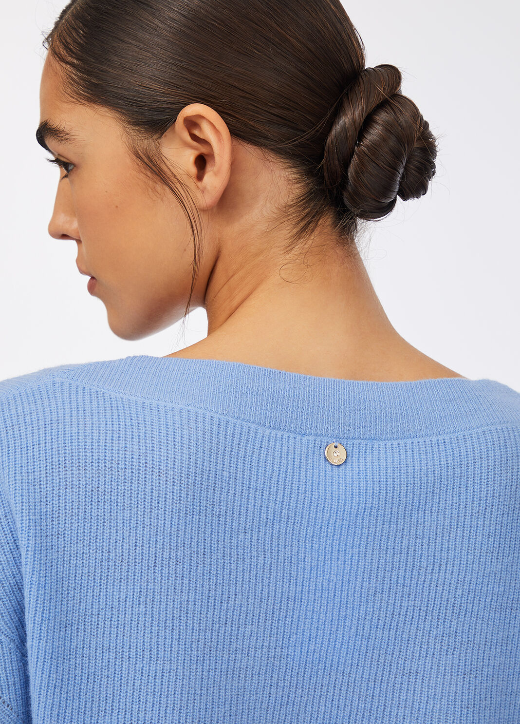 Wool and cashmere sweater light blue Liu Jo - large image number 3