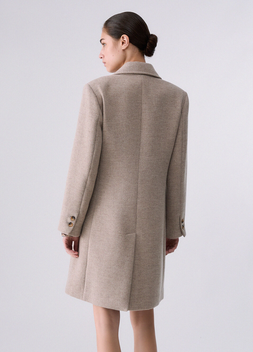 Cappotto midi in panno beige Liu Jo - large image number 1