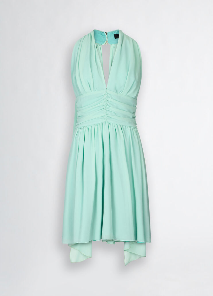 Mint green short dress with draping mint Liu Jo - large image number 6 Mint green short dress with draping mint Liu Jo - large image number 6