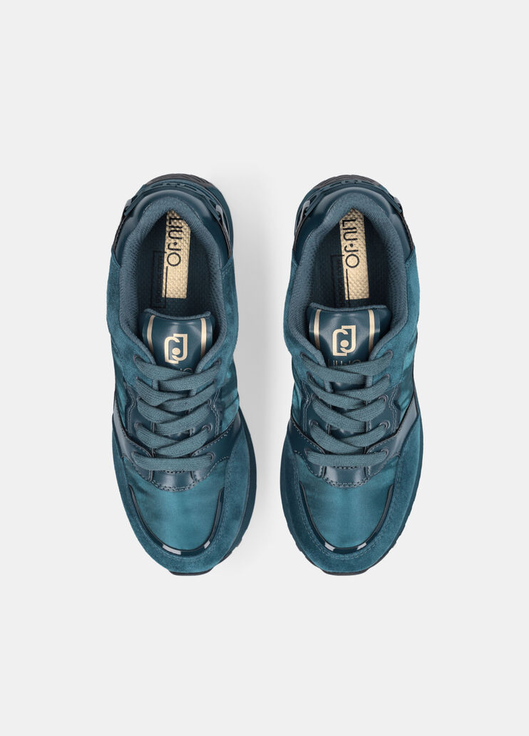 Leather platform sneakers  blue Liu Jo - large image number 4