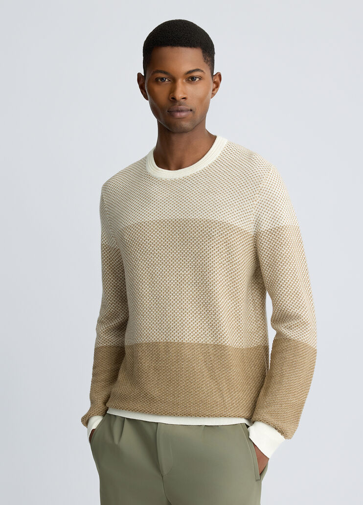 Wool colour-block jumper colour-block beige Liu Jo - medium Wool colour-block jumper colour-block beige Liu Jo - medium