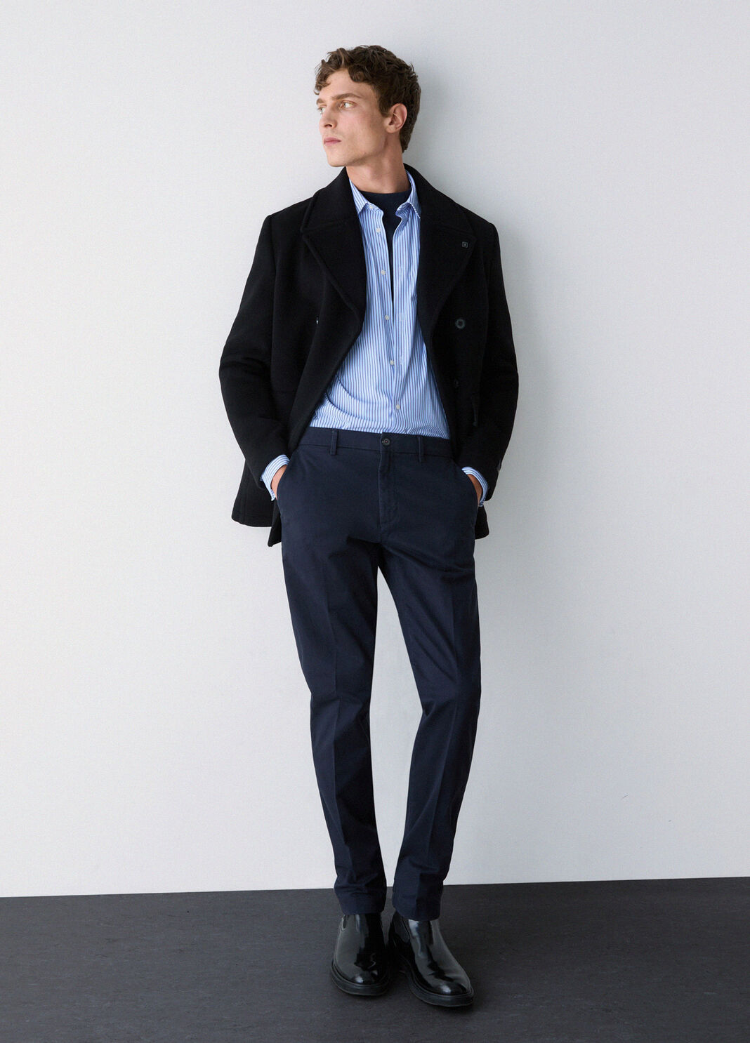 Chino trousers in gabardine dark blue Liu Jo - large image number 2