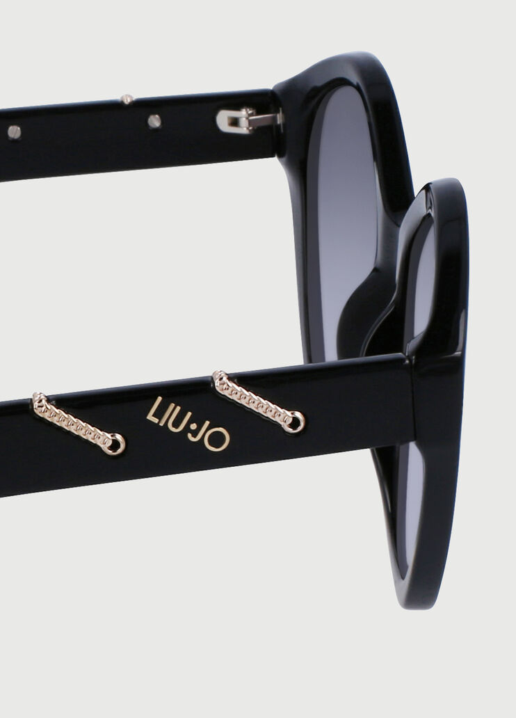 Sunglasses with jewel chains black Liu Jo - large image number 2 Sunglasses with jewel chains black Liu Jo - large image number 2