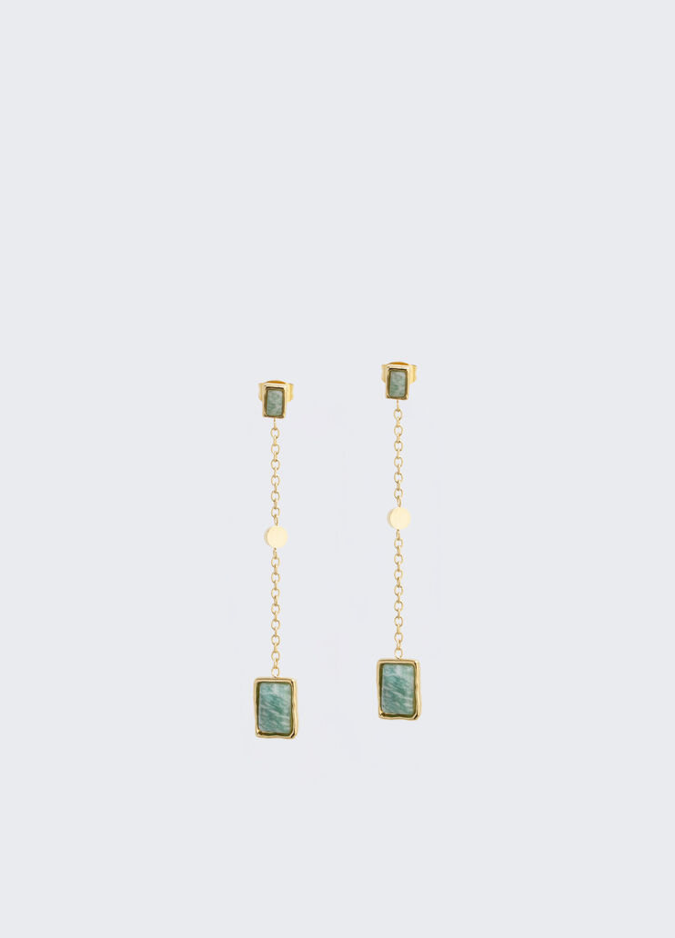 Earrings with gemstones green Liu Jo - medium Earrings with gemstones green Liu Jo - medium