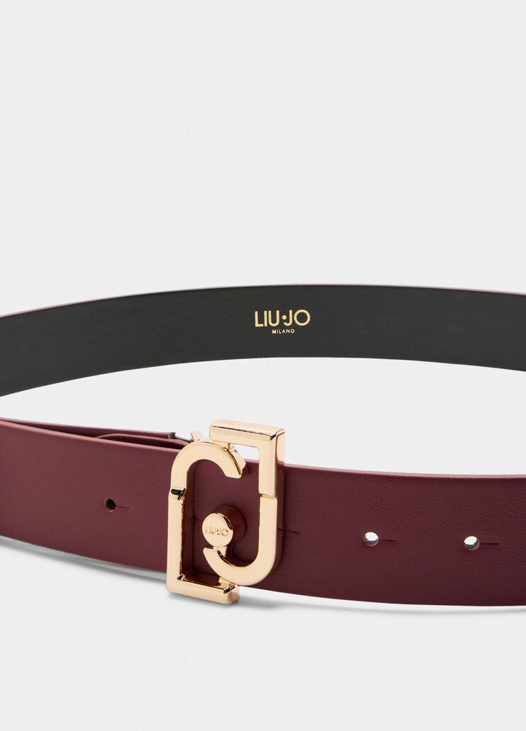 Ceinture avec boucle logo rouge Liu Jo - medium