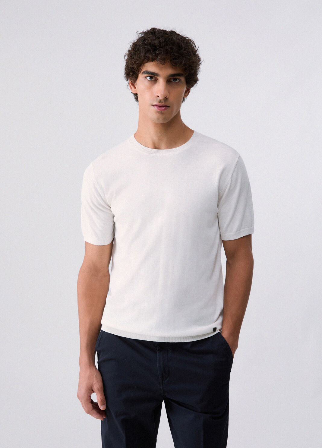 T-shirt in cotton and silk white Liu Jo - large image number 0