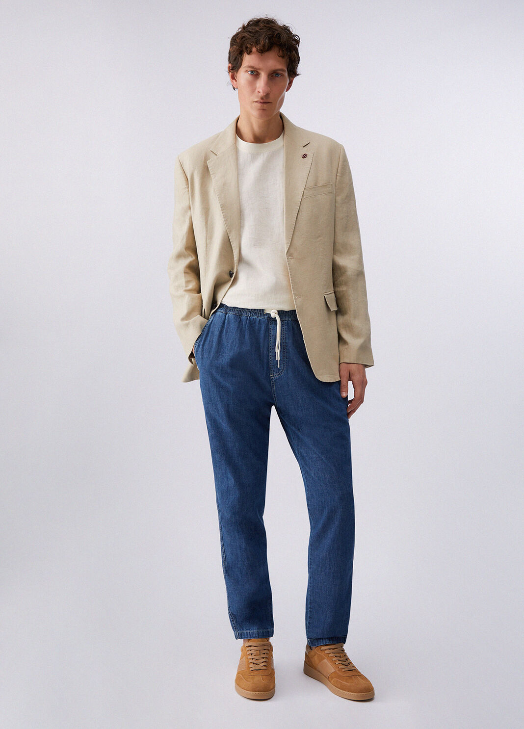 Lightweight denim joggers blue denim Liu Jo - large image number 5