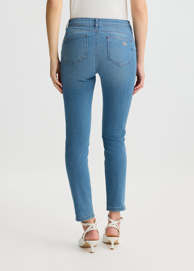 Distressed cotton skinny jeans blue Liu Jo - large image number 1 Distressed cotton skinny jeans blue Liu Jo - large image number 1