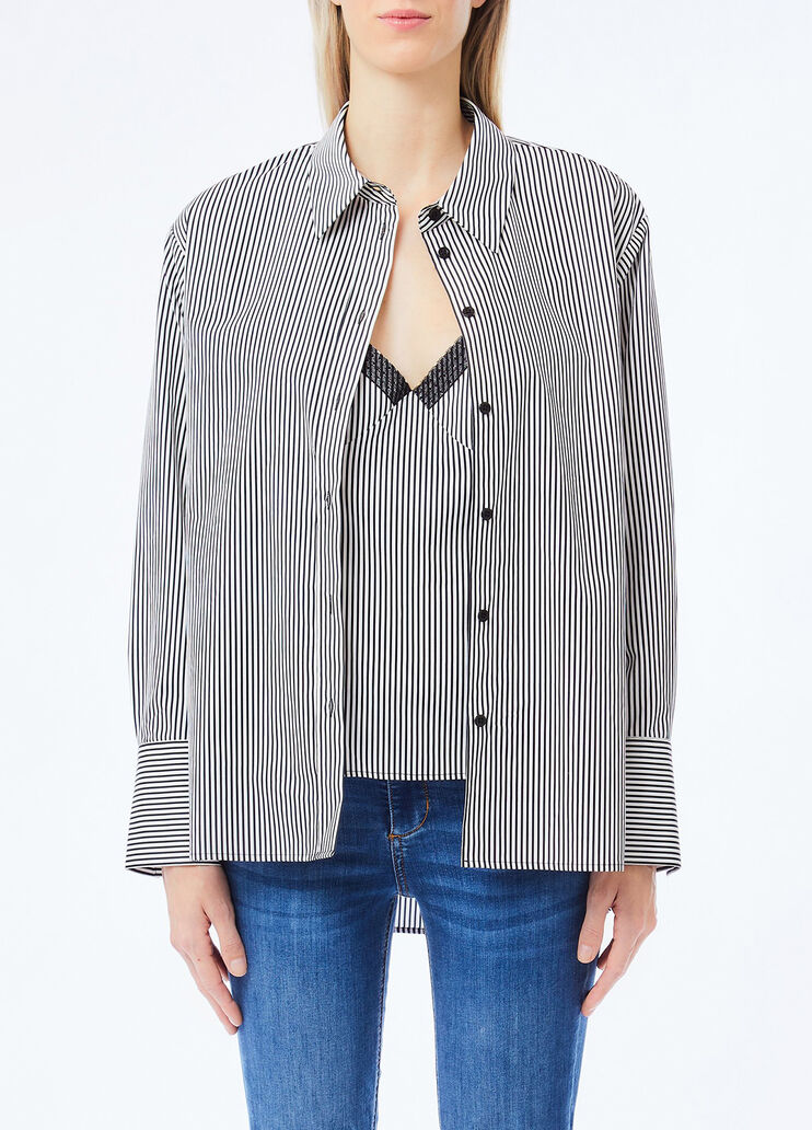 Striped shirt with top black/white stripes Liu Jo - medium