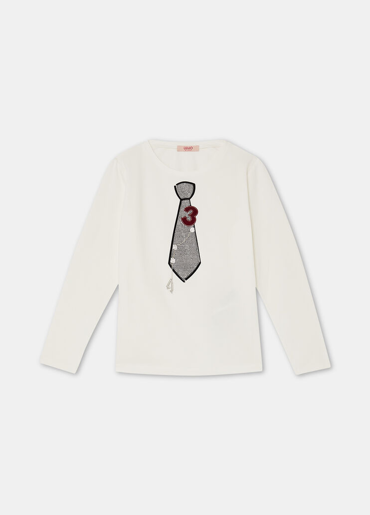 Cotton T-shirt with print white Liu Jo - large image number 2