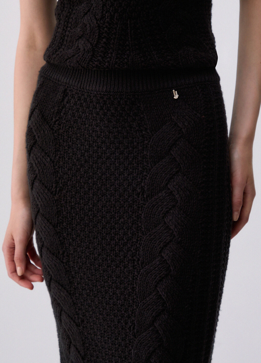 Knit Midi Skirt black Liu Jo - large image number 4